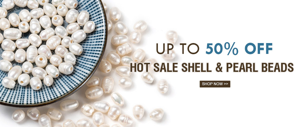 Up to 50% OFF  Shell & Pearl Beads