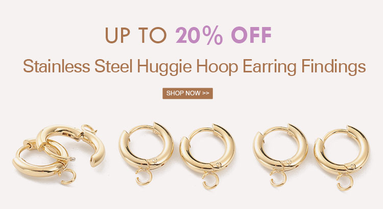 20% OFF Stainless Steel Huggie Hoop Earring Findings