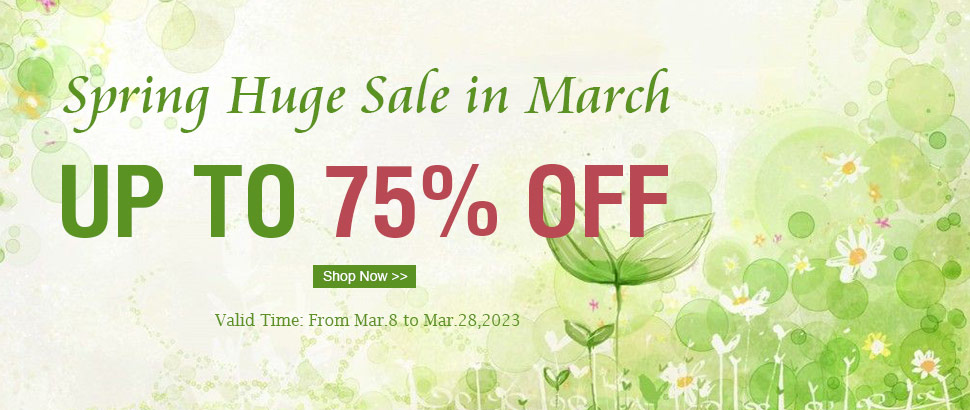 Sping Sale in March! Up to 75% OFF on Beads Supplies
