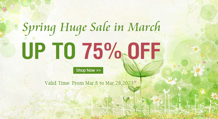Sping Sale in March! Up to 75% OFF on Beads Supplies