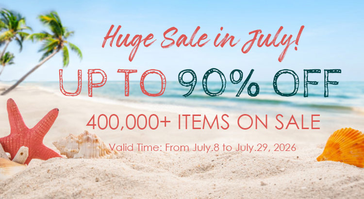 Huge Sale in July. Up to 90% OFF on Beads Supplies
