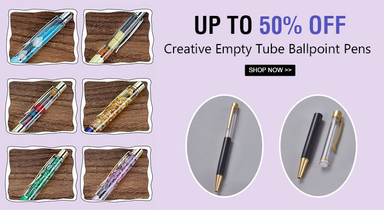 Up to 50% OFF Creative Empty Tube Ballpoint Pens