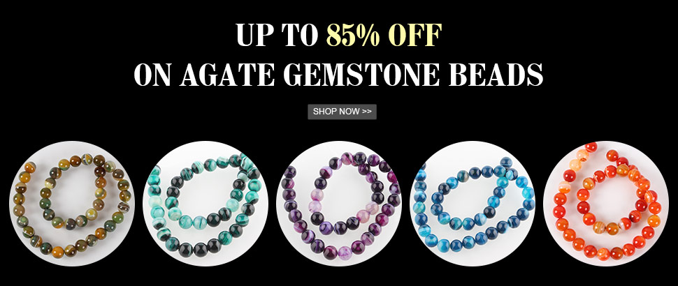 Up to 85% OFF on Agate Gemstone Beads