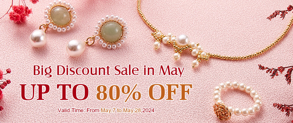 May Big Sale! Up to 80% OFF on Beads Supplies
