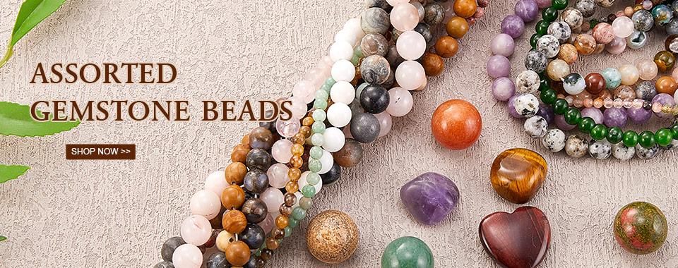 Up to 60% OFF Assorted Gemstone Beads