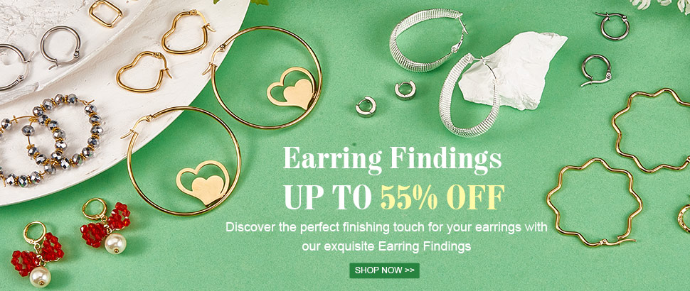 Up to 55% OFF  Earring Findings