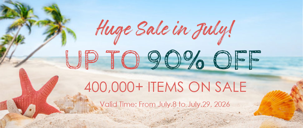 Huge Sale in July. Up to 90% OFF on Beads Supplies