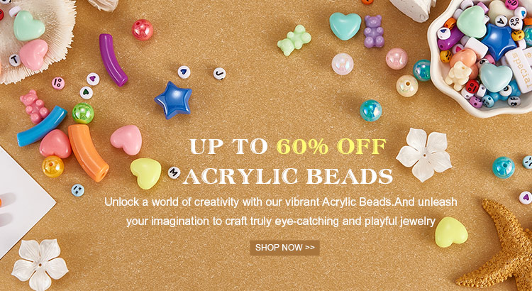 Up to 60% OFF  Acrylic Beads