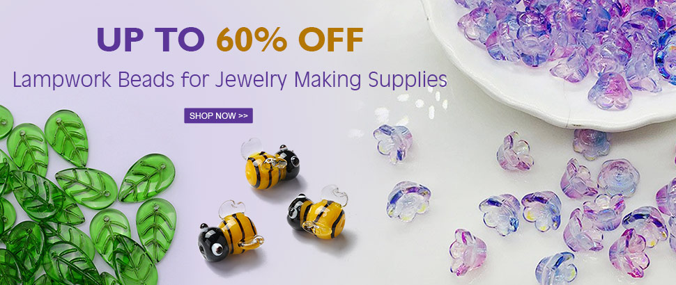 Up to 60% Lampwork Beads for Jewelry Making Supplies
