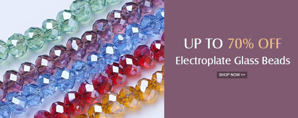 Up to 70% OFF Electroplate Glass Beads